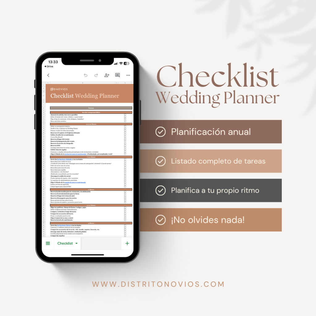 Checklist Wedding Planner Para Organizar Tu Matrimonio 1983