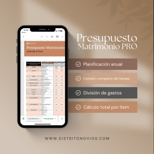 Presupuesto Matrimonio PRO